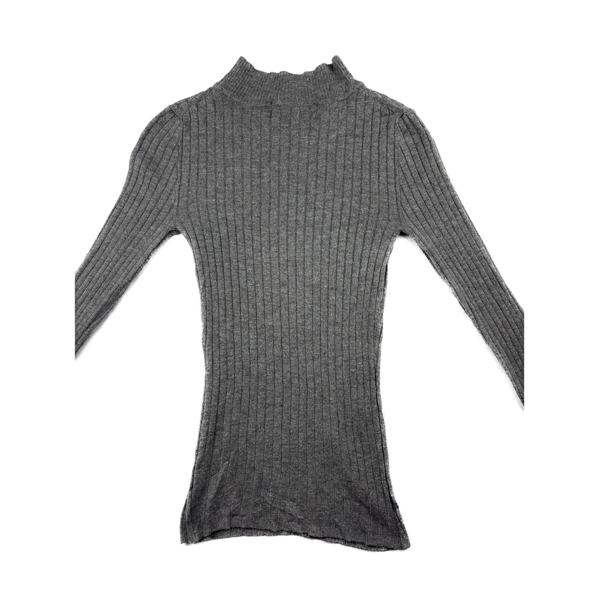 Ralph Lauren Vintage Rippstrick Rollkragen grau XS