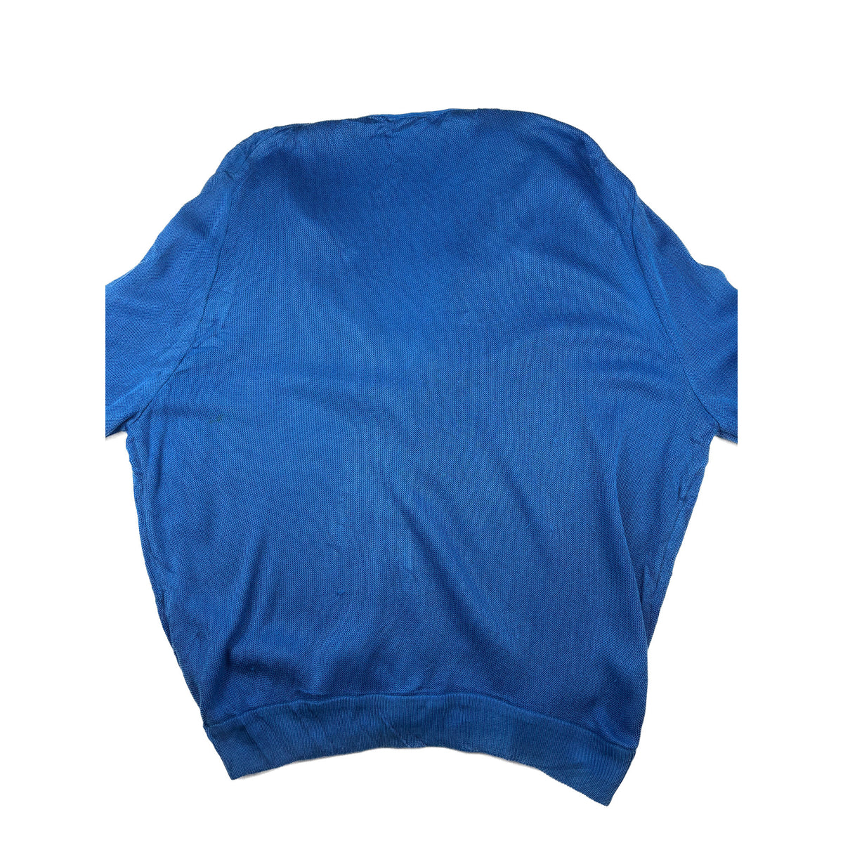 Lacoste Strickjacke blau Stickerei Logo XXL Vintage Cardigan