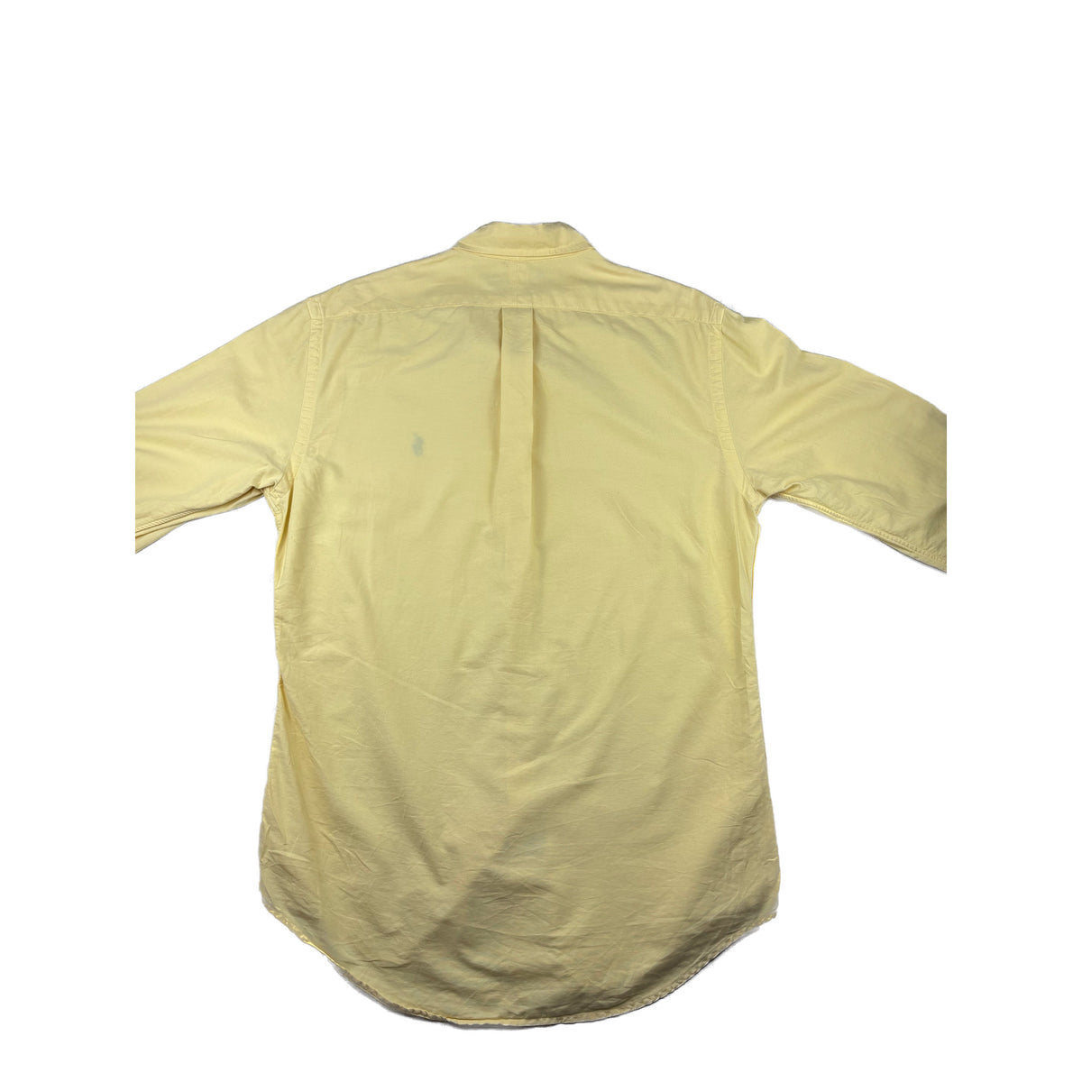 Ralph Lauren Button-Down Hemd Gelb Stickerei Logo M Vintage Hemd