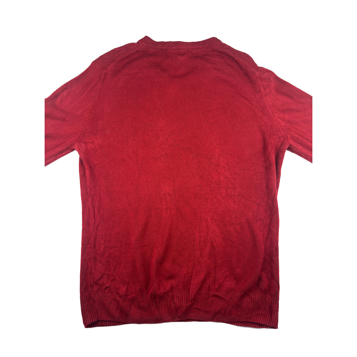 U.S. Polo Assn. V-Neck Strickpullover Rot M Feinstrick