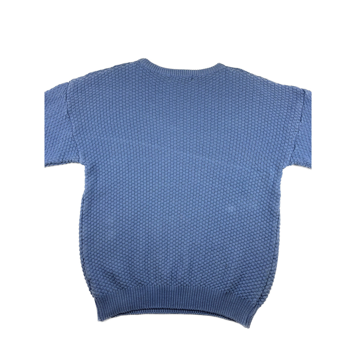 Christian Dior Vintage USA Struktur Strickpullover L Hellblau