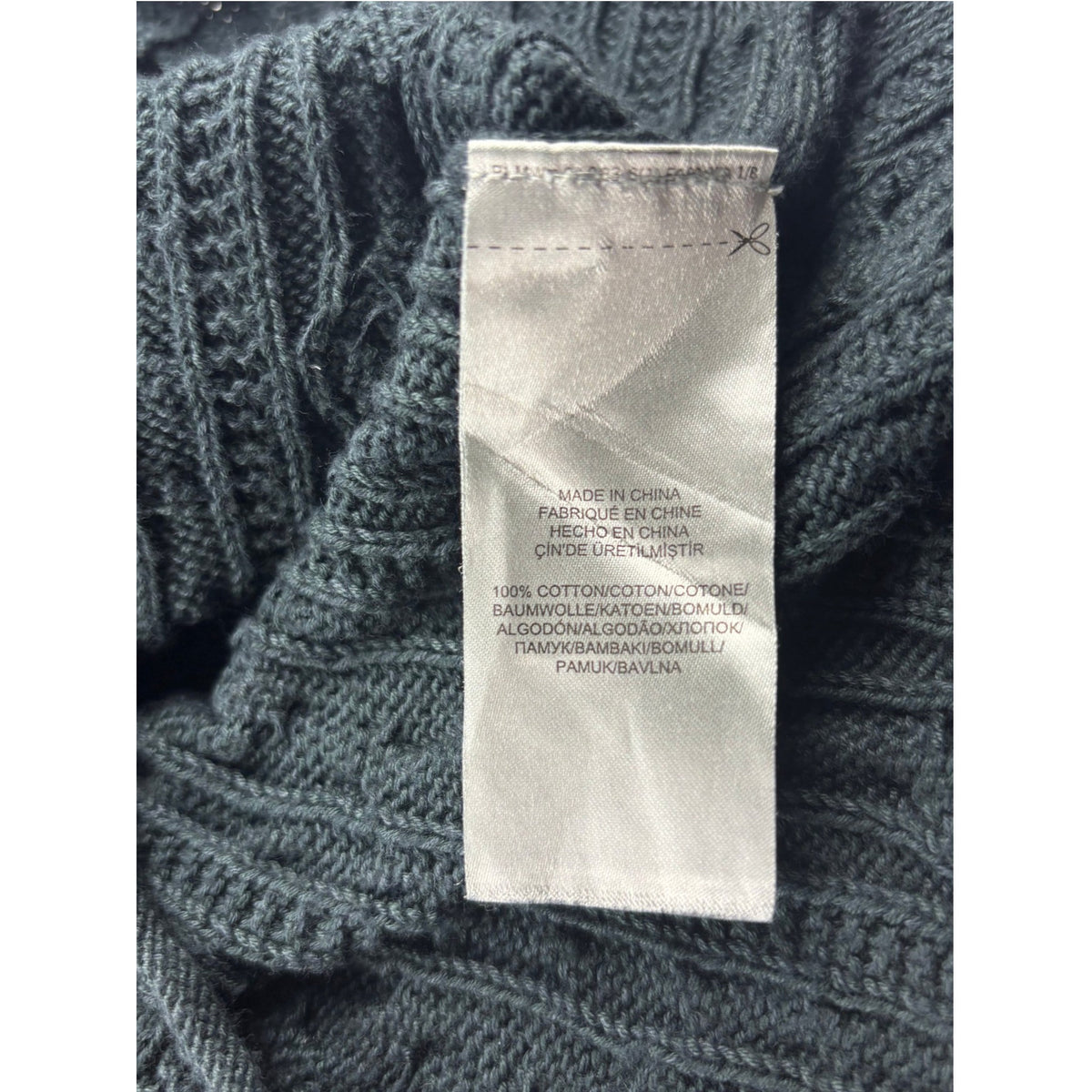 Ralph Lauren Zopfmuster Pullover dunkelgrün Cable Knit L Damen Strickpullover