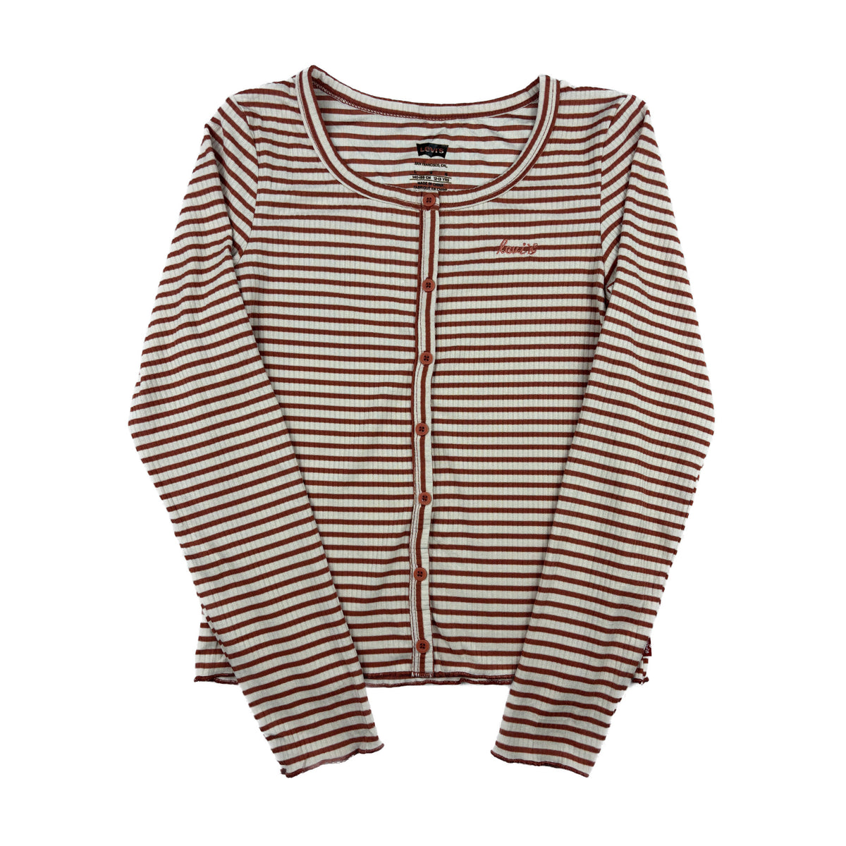 Levis vintage Cardigan S braun weiß