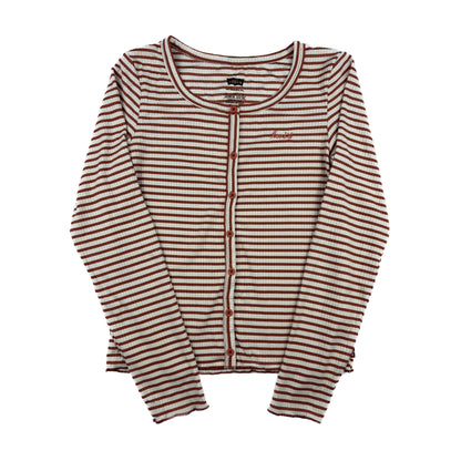 Levis vintage Cardigan S braun weiß