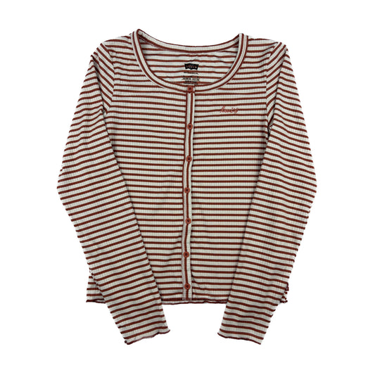 Levis vintage Cardigan S braun weiß