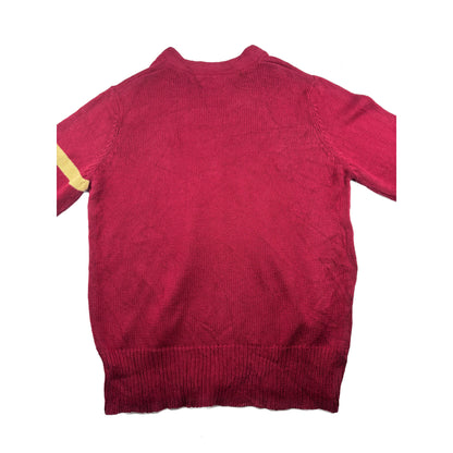 Ralph Lauren Vintage Sweater V-Ausschnitt L Rot