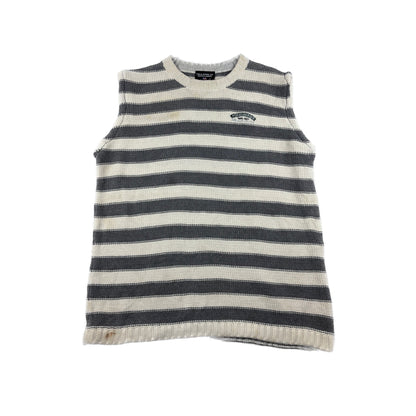 Ralph Lauren Vintage Pullover ärmellos creme grau L