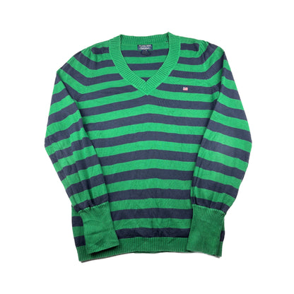 Ralph Lauren Vintage Sweater V-Ausschnitt grün XL