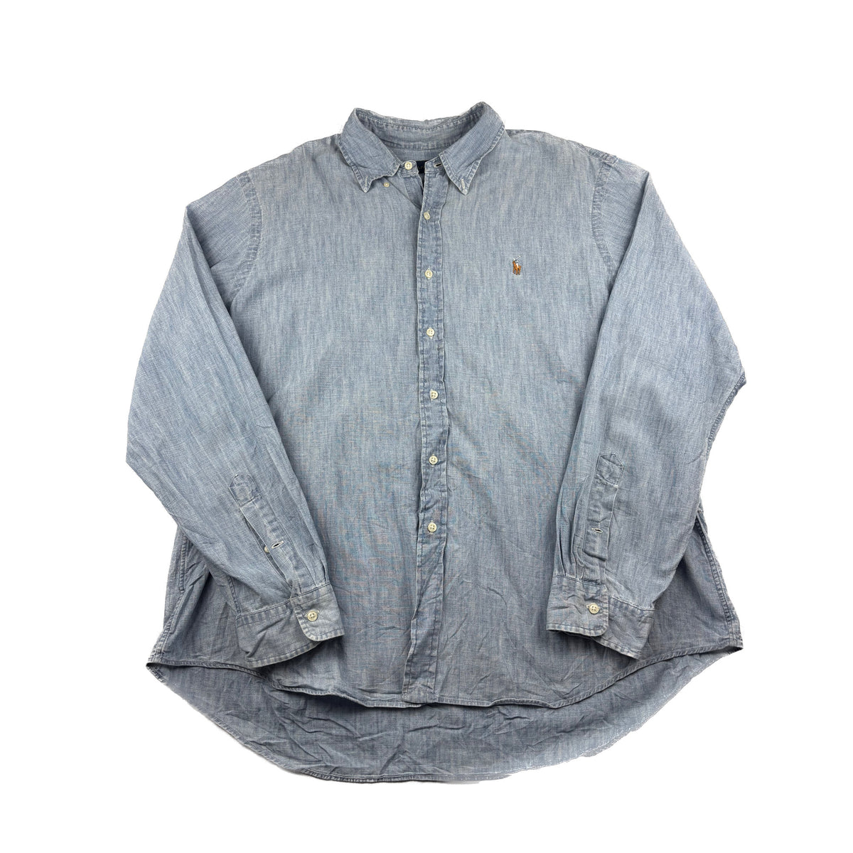 Ralph Lauren Vintage Hemd Jeans blau XXL