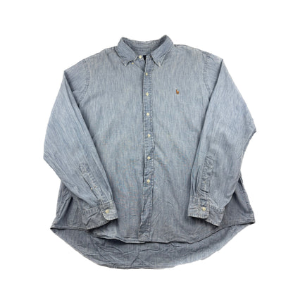 Ralph Lauren Vintage Hemd Jeans blau XXL