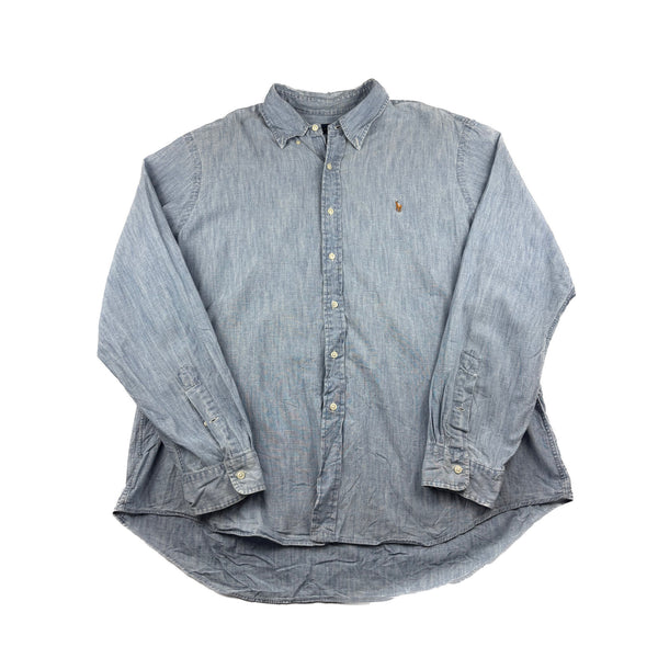 Ralph Lauren Vintage Hemd Jeans blau XXL