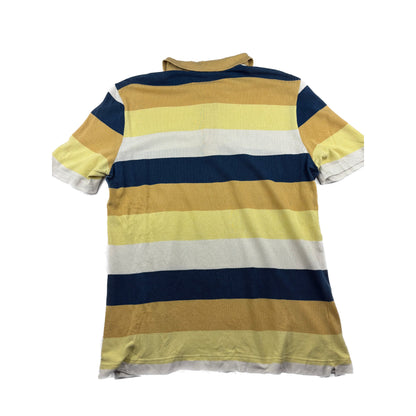 Lacoste Vintage Polo Hemd gelb/weiß/blau L