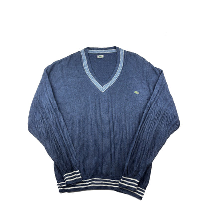 Lacoste Vintage Sweater V Ausschnitt blau XXL