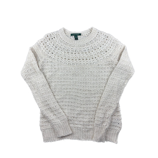 Ralph Lauren Vintage Strickpullover weiß S