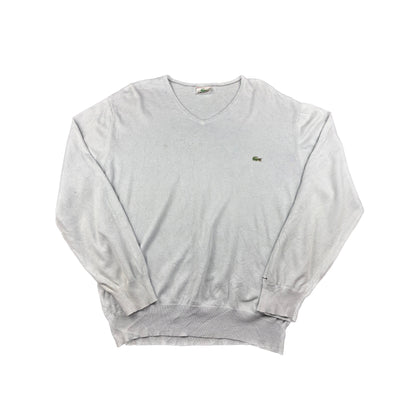 Lacoste Vintage Sweater V Ausschnitt babyblau XXL