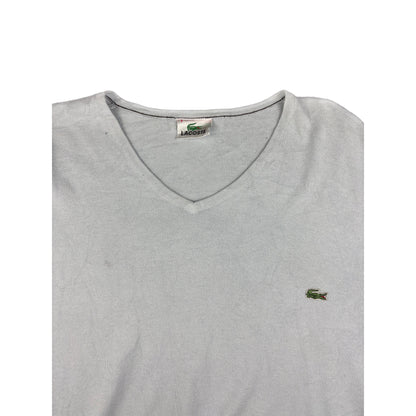 Lacoste Vintage Sweater V Ausschnitt babyblau XXL