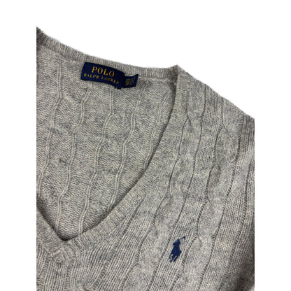 Ralph Lauren Strickpullover V Ausschnitt beige XS