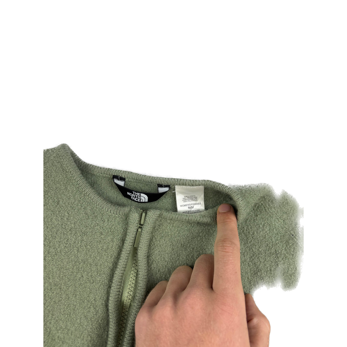 The Northface Wolljacke Salbeigrün M