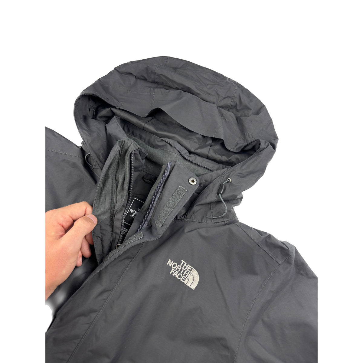 The North Face Hyvent Outdoorjacke grau/schwarz S