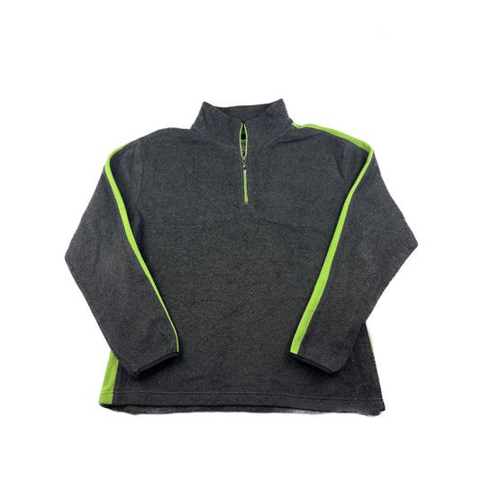 Champion Vintage 1/4 Fleece Pullover 90s grau L