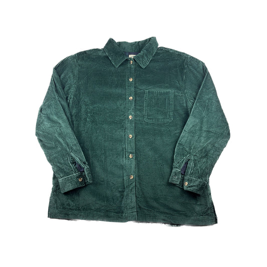 L.L. Bean Heavy Cordhemd Smaragdgrün L