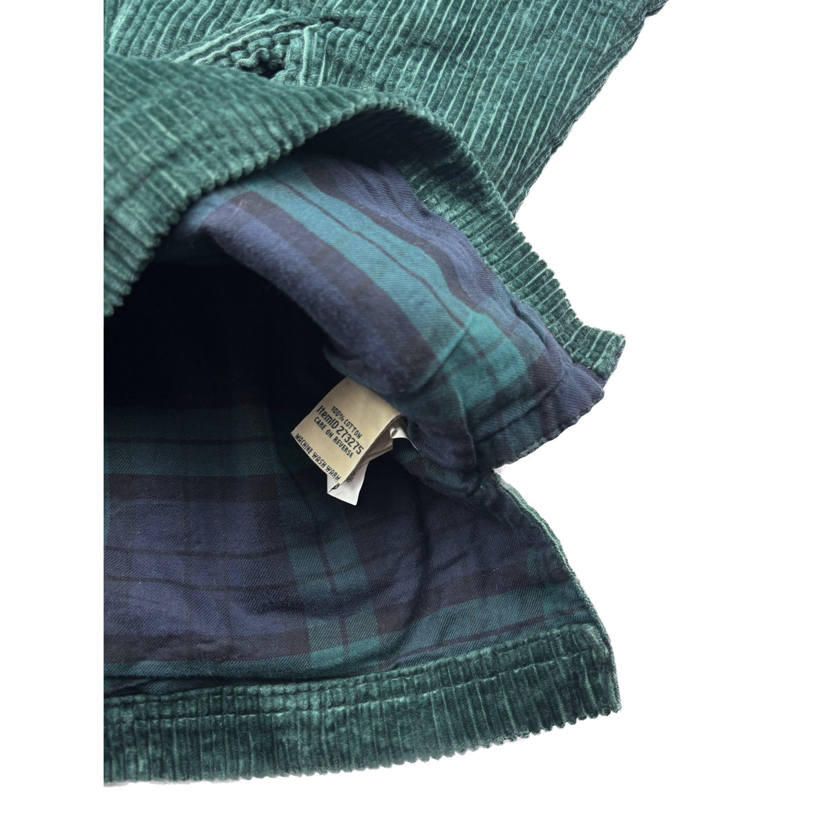 L.L. Bean Heavy Cordhemd Smaragdgrün L