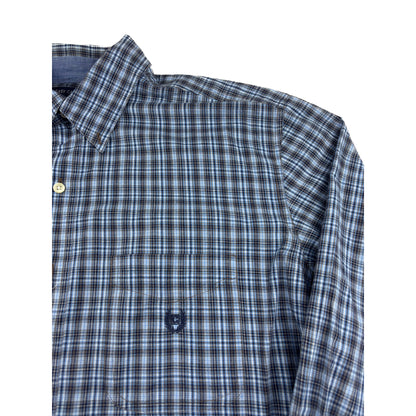 Chaps Vintage Hemd Button-Down blau XL