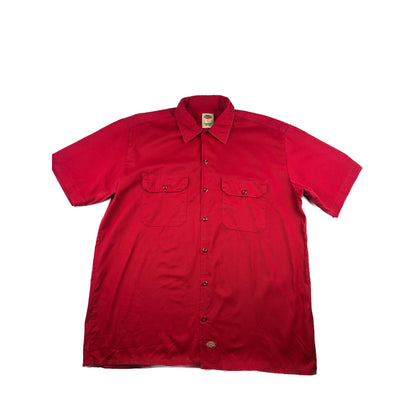 Dickies Vintage Workwear Kurzarmhemd rot L