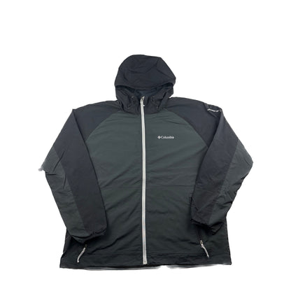 Columbia Leichte Outdoor Jacke schwarz grau XL Vintage Windbreaker