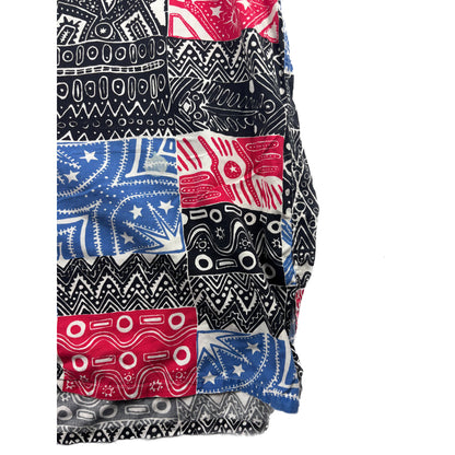 Chemise Lacoste Pattern Kurzarmhemd Bunt größe XL Vintage 90s