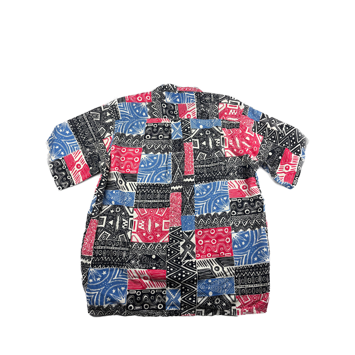 Chemise Lacoste Pattern Kurzarmhemd Bunt größe XL Vintage 90s
