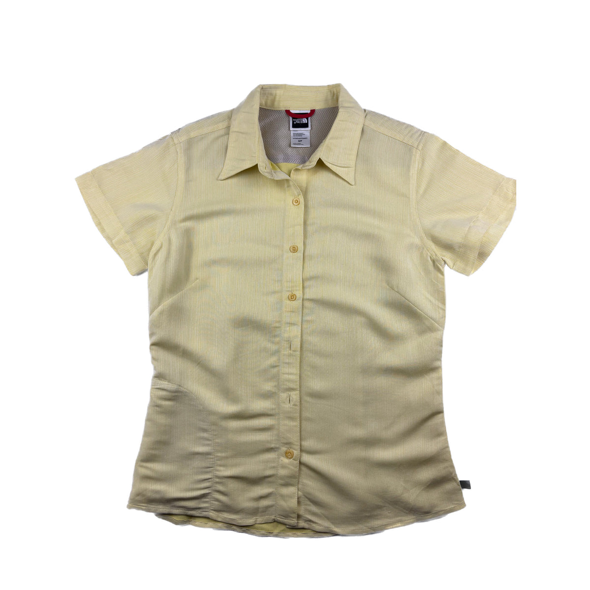 The North Face Kurzarmbluse Hellgelb gestreift S