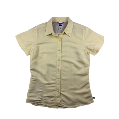 The North Face Kurzarmbluse Hellgelb gestreift S