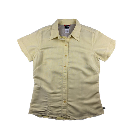 The North Face Kurzarmbluse Hellgelb gestreift S