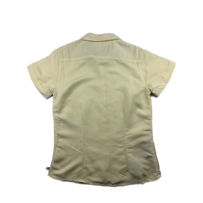 The North Face Kurzarmbluse Hellgelb gestreift S