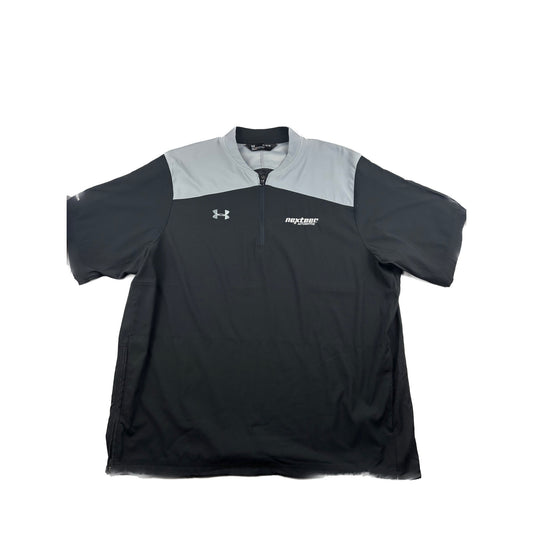 Under Armour Nexteer 1/4 Zip Kurzarm shirt schwarz grau XXL