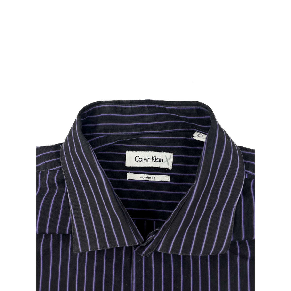 Calvin Klein Langarmhemd scchwarz lila M
