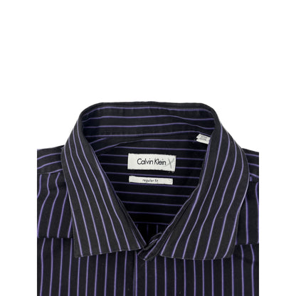 Calvin Klein Langarmhemd scchwarz lila M