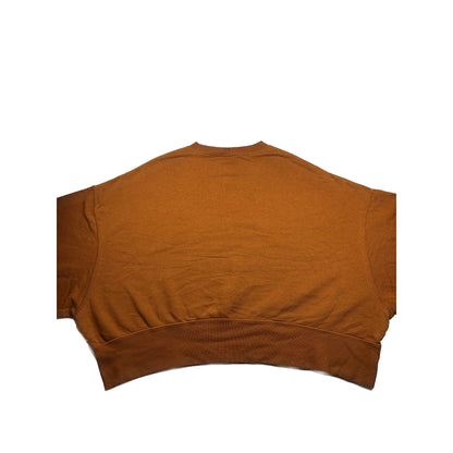 Nike Cropped Mini Swoosh Sweatshirt braun M Vintage Pullover
