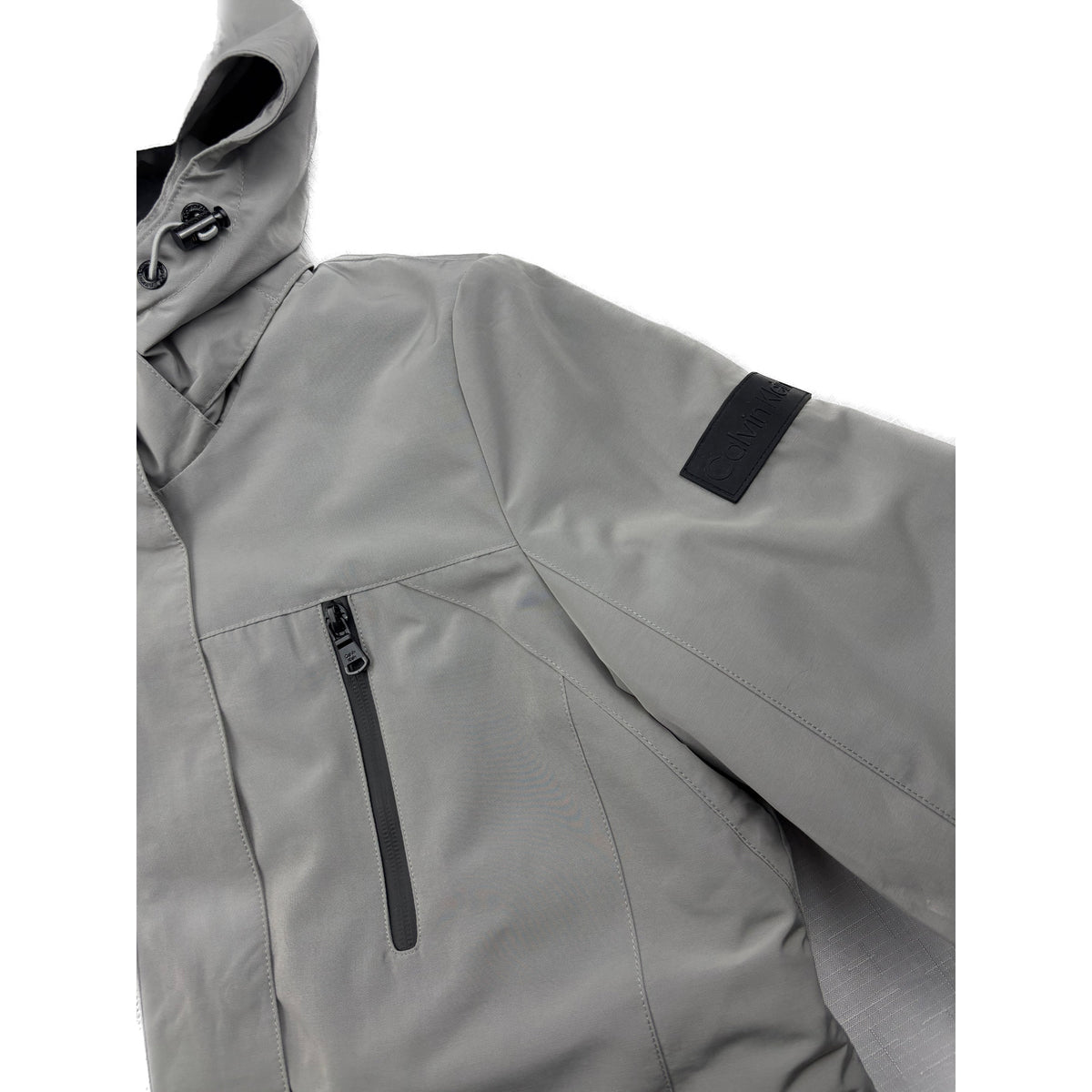 Calvin Klein Parka Winterjacke hellgrau S Outdoor Jacke
