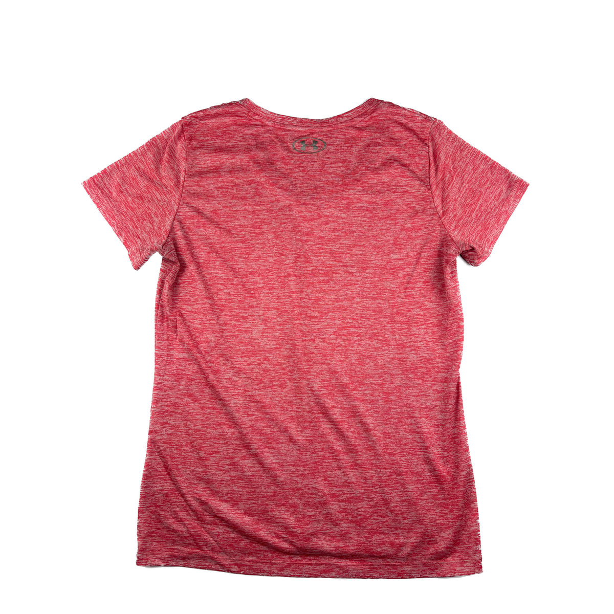 Under Armour Tech V-Neck T-shirt Meliertes rot pink M Sportshirt Damen