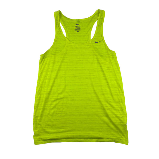 Nike Dri-Fit Racerback Tanktop Neon-gelb M Sport