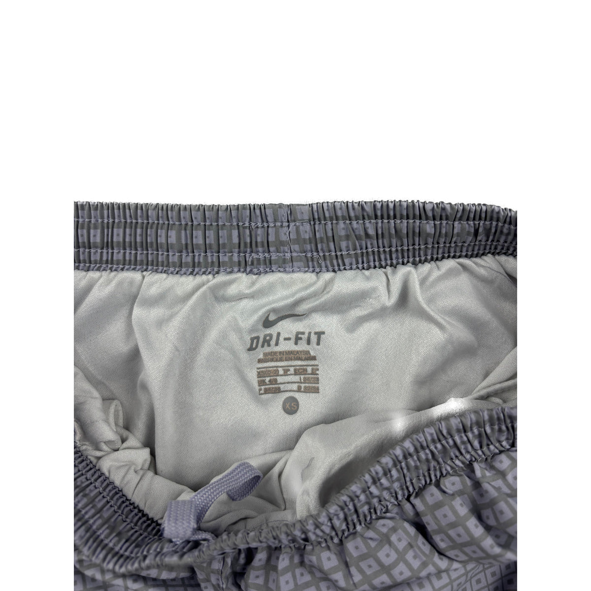 Nike Graphic Running Shorts grau Karetes Muster XS Laufshorts Damen