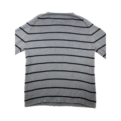 Polo Jeans Co. Ralph Lauren Strickpullover Grau Gestreift XL Vintage
