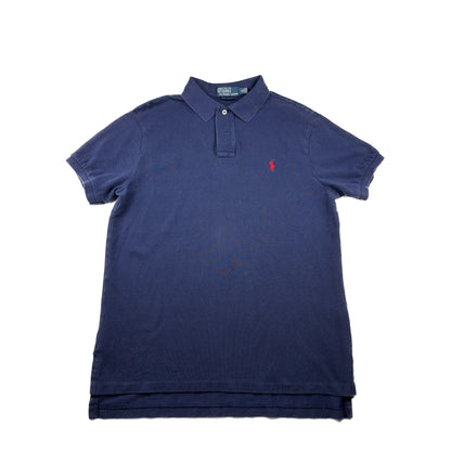 Polo Ralph Lauren Poloshirt Dunkelblau Stickerei Logo L Vintage Polo