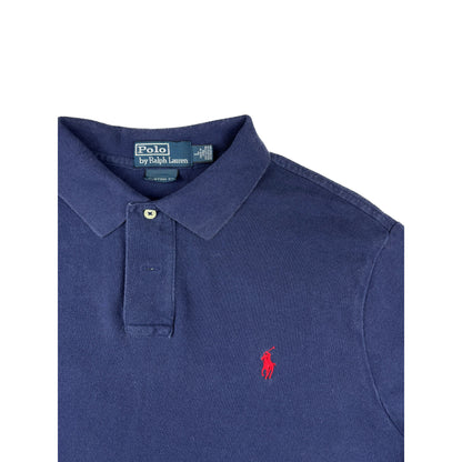 Polo Ralph Lauren Poloshirt Dunkelblau Stickerei Logo L Vintage Polo