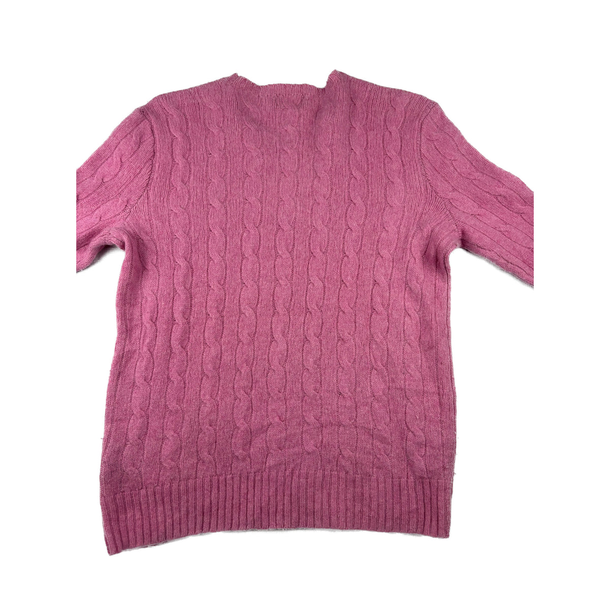 Polo Ralph Lauren Zopfstrickpullover Merinowolle Rosa M Cable Knit