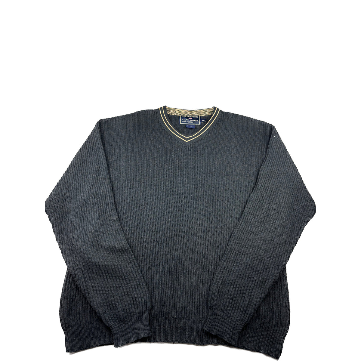 Polo Sport Ralph Lauren V-Neck Strickpullover Anthrazit XXL