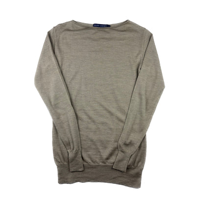 Ralph Lauren Feinstrickpullover Merino U-Boot Ausschnitt S Vintage