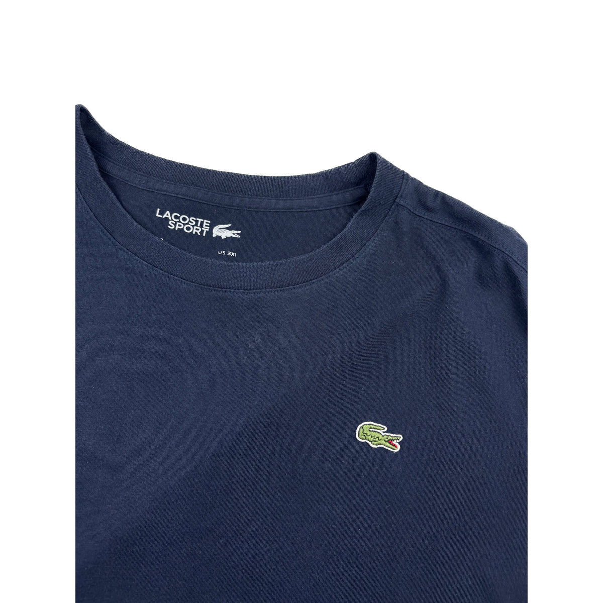 Lacoste Sport T-shirt Dunkelblau Krokodil Logo XXL Vintage shirt